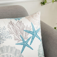 Coastal Blue Velvet Pillow Cover (Set of 2)
