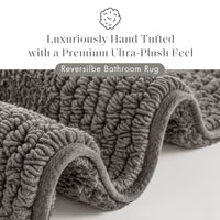 Charcoal Cotton Bath Rug