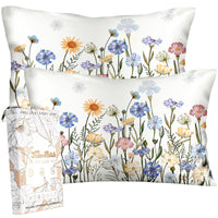 Floral Silk Pillowcases (Set of 2)