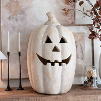 White Terracotta Pumpkin Lantern