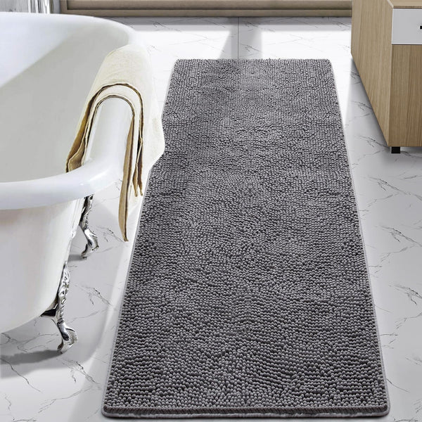 Grey Shaggy Bath Mat