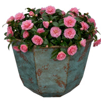 Patina Copper Resin Planter