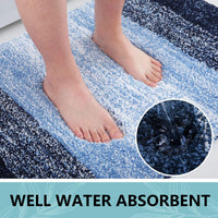 Blue Shaggy Bath Mat