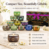 Scented Soy Candles (Set of 12)