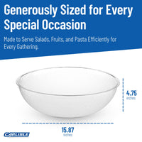 Clear Pebbled Salad Bowl
