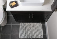 Gray Chenille Bath Mat
