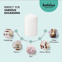 White Pillar Candles (Set of 20)