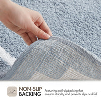 Blue Cotton Bath Runner