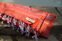 Dark Orange Turkish Cotton Throw