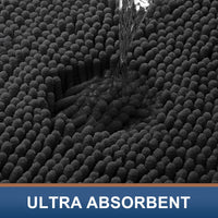 Black Chenille Bath Rug (Set of 2)