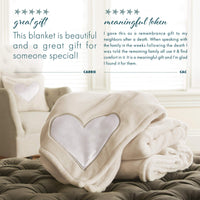 Beige Plush Throw Blanket