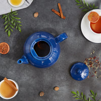 Light Blue Stoneware Teapot