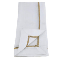 Gold Embroidered Napkins (Set of 4)