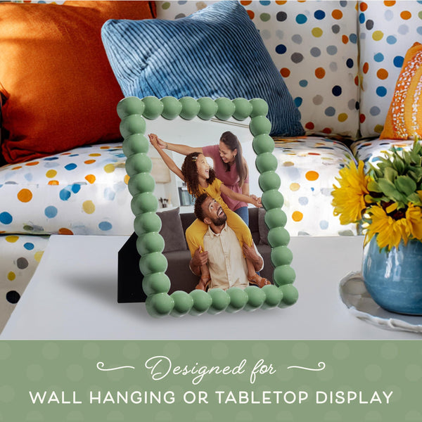 Light Green Scalloped Frames (Set of 2)
