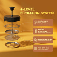 Black Glass French Press