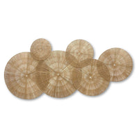 Natural Wicker Wall Decor (Set of 6)