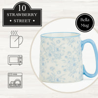 Blue Toile Mugs (Set of 4)