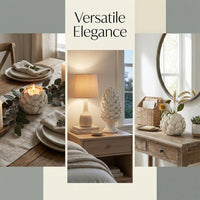 White Ceramic Artichoke Decor (Set of 3)
