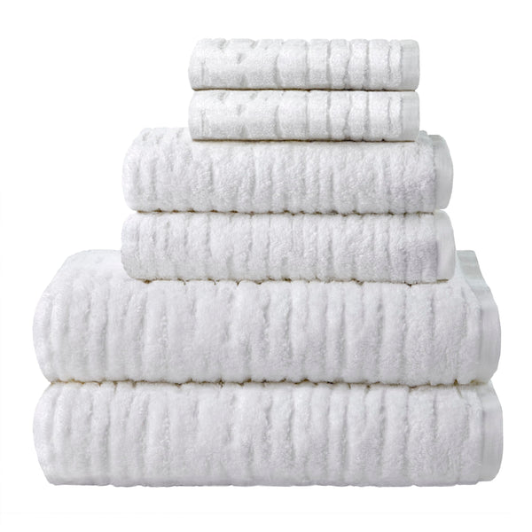 White Plush Towels (Set of 6)