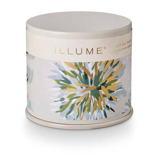 Winter White Tin Candle