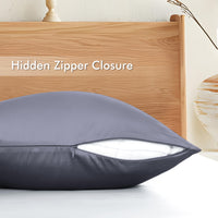 Dark Grey Bamboo Pillowcases (Set of 4)