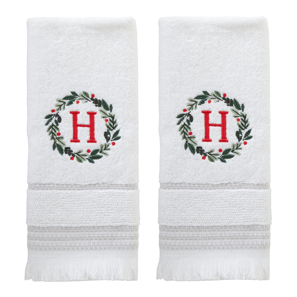 Winter Wreath Hand Towels (Set of 2)
