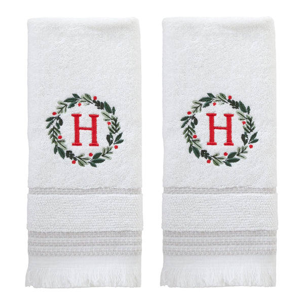 Winter Wreath Hand Towels (Set of 2)