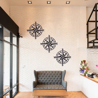 Metal Nautical Compass Decor