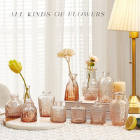 Amber Glass Bud Vases (Set of 20)