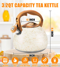 Off-White Tea Kettle