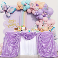 Lilac Sequin Tablecloth