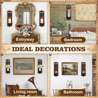 Wooden Candle Sconces (Set of 2)