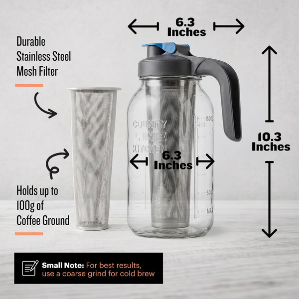 Gray Cold Brew Coffee Maker