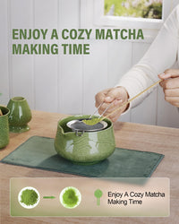 Emerald Green Matcha Whisk Set (Set of 6)