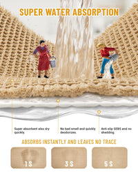 Brown Waffle Bath Mat (Set of 2)
