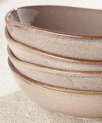 Clay Stoneware Pasta Bowls (Set of 4)