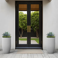 Fluted White Tapered Planter