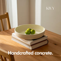 Cream Concrete Fruit Bowl