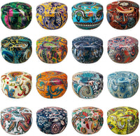 Scented Tin Candles (Set of 16)