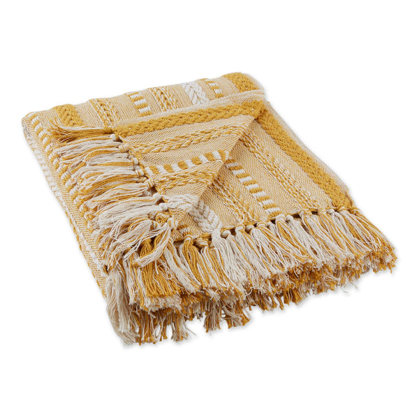 Honey Gold Braided Throw