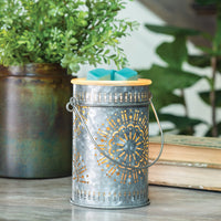 Galvanized Tin Candle Warmer