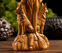 Wooden Hecate Goddess Key Carving