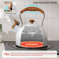 White Whistling Tea Kettle