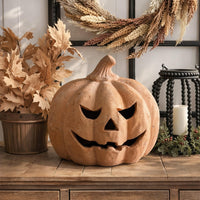 Terracotta Pumpkin Lantern