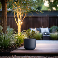 Charcoal Concrete Capsule Planter