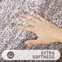 Coffee Plush Bath Mat (Set of 4)