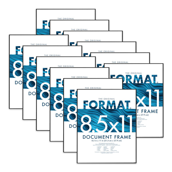 Black Photo Frames (Set of 12)