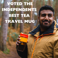Red Glass Travel Tea Mug