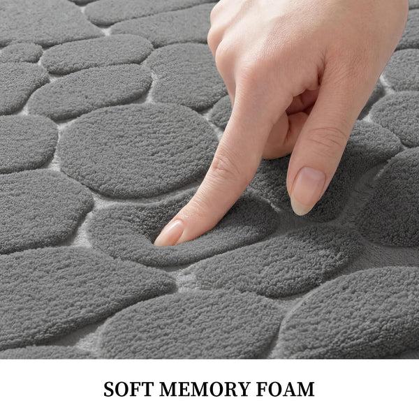 Dark Grey Memory Foam Bath Mat
