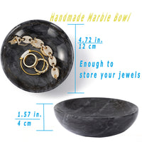 Black Marble Ring Dish